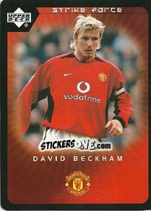 Sticker David Beckham - Manchester United 2002-2003. Strike Force n. 3 - Upper Deck