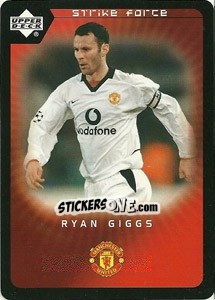 Sticker Ryan Giggs - Manchester United 2002-2003. Strike Force n. 7 - Upper Deck