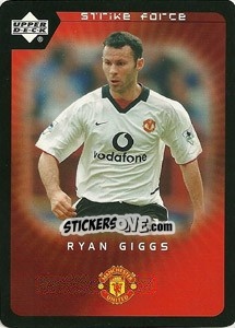 Sticker Ryan Giggs - Manchester United 2002-2003. Strike Force n. 8 - Upper Deck