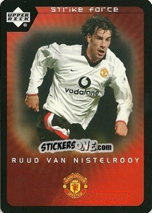 Sticker Ruud Van Nistelrooy - Manchester United 2002-2003. Strike Force n. 14 - Upper Deck