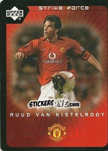 Sticker Ruud Van Nistelrooy - Manchester United 2002-2003. Strike Force - Upper Deck
