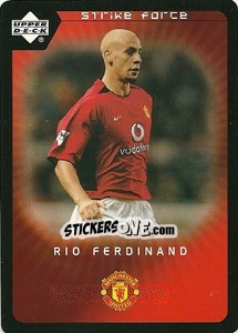 Sticker Rio Ferdinand - Manchester United 2002-2003. Strike Force - Upper Deck