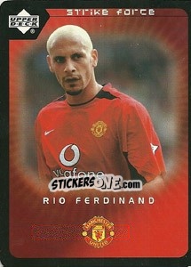 Sticker Rio Ferdinand - Manchester United 2002-2003. Strike Force n. 24 - Upper Deck