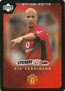 Sticker Rio Ferdinand - Manchester United 2002-2003. Strike Force n. 25 - Upper Deck
