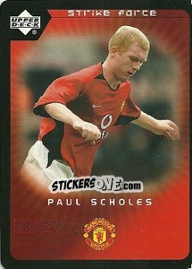 Sticker Paul Scholes - Manchester United 2002-2003. Strike Force n. 27 - Upper Deck