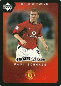 Sticker Paul Scholes - Manchester United 2002-2003. Strike Force n. 29 - Upper Deck