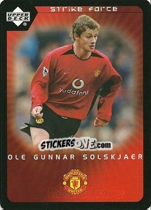 Sticker Ole Gunnar Solskjaer - Manchester United 2002-2003. Strike Force n. 31 - Upper Deck