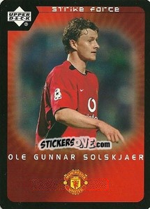 Sticker Ole Gunnar Solskjaer - Manchester United 2002-2003. Strike Force n. 35 - Upper Deck