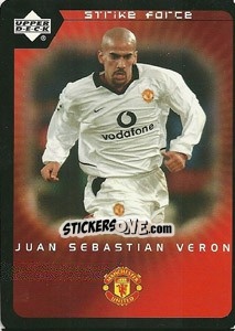 Sticker Juan Sebastian Veron - Manchester United 2002-2003. Strike Force n. 51 - Upper Deck