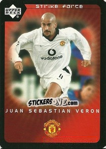 Sticker Juan Sebastian Veron - Manchester United 2002-2003. Strike Force n. 52 - Upper Deck