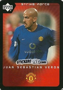 Cromo Juan Sebastian Veron - Manchester United 2002-2003. Strike Force - Upper Deck