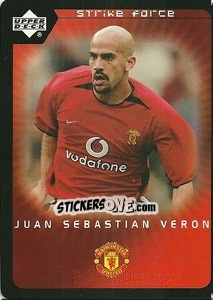 Figurina Juan Sebastian Veron - Manchester United 2002-2003. Strike Force - Upper Deck