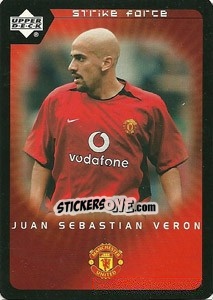 Sticker Juan Sebastian Veron - Manchester United 2002-2003. Strike Force n. 55 - Upper Deck