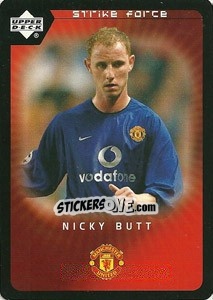 Sticker Nicky Butt - Manchester United 2002-2003. Strike Force - Upper Deck