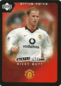 Sticker Nicky Butt - Manchester United 2002-2003. Strike Force n. 58 - Upper Deck