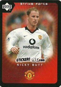 Sticker Nicky Butt - Manchester United 2002-2003. Strike Force - Upper Deck