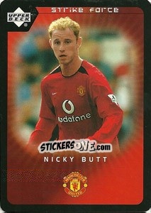 Sticker Nicky Butt - Manchester United 2002-2003. Strike Force n. 59 - Upper Deck
