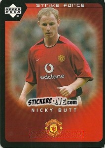Cromo Nicky Butt - Manchester United 2002-2003. Strike Force - Upper Deck