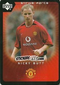 Sticker Nicky Butt - Manchester United 2002-2003. Strike Force n. 60 - Upper Deck
