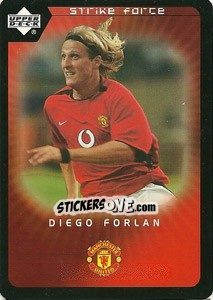 Sticker Diego Forlan - Manchester United 2002-2003. Strike Force n. 64 - Upper Deck