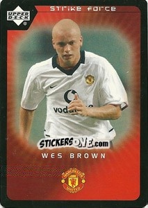 Sticker Wes Brown - Manchester United 2002-2003. Strike Force n. 73 - Upper Deck