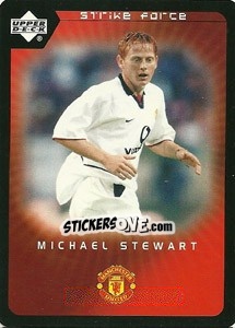 Sticker Michael Stewart - Manchester United 2002-2003. Strike Force - Upper Deck