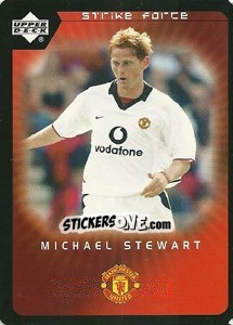 Cromo Michael Stewart - Manchester United 2002-2003. Strike Force - Upper Deck