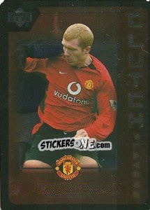 Sticker Paul Scholes - Manchester United 2002-2003. Strike Force n. CP5 - Upper Deck