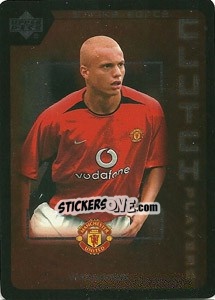Sticker Wes Brown - Manchester United 2002-2003. Strike Force n. CP6 - Upper Deck