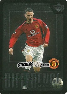 Sticker Ryan Giggs - Manchester United 2002-2003. Strike Force - Upper Deck