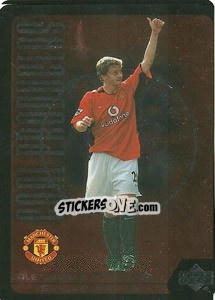 Sticker Ole Gunnar Solskjaer - Manchester United 2002-2003. Strike Force n. GP3 - Upper Deck