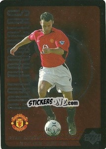 Sticker Ryan Giggs - Manchester United 2002-2003. Strike Force - Upper Deck