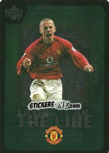 Sticker Phil Neville - Manchester United 2002-2003. Strike Force - Upper Deck