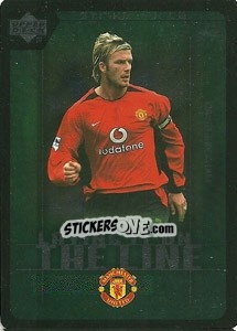 Sticker David Beckham - Manchester United 2002-2003. Strike Force - Upper Deck