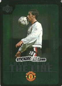 Sticker Ryan Giggs - Manchester United 2002-2003. Strike Force - Upper Deck