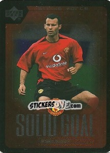 Sticker Ryan Giggs - Manchester United 2002-2003. Strike Force - Upper Deck