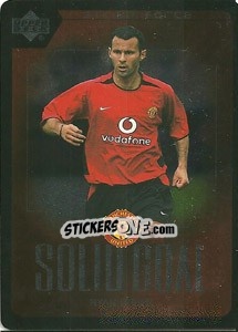Sticker Ryan Giggs - Manchester United 2002-2003. Strike Force - Upper Deck