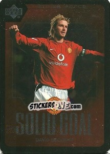 Sticker David Beckham - Manchester United 2002-2003. Strike Force n. SG10 - Upper Deck