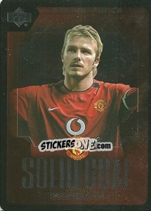 Sticker David Beckham - Manchester United 2002-2003. Strike Force n. SG11 - Upper Deck