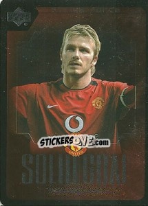 Cromo David Beckham - Manchester United 2002-2003. Strike Force - Upper Deck