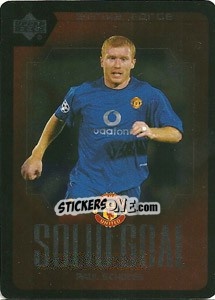 Sticker Paul Scholes - Manchester United 2002-2003. Strike Force n. SG13 - Upper Deck