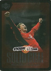 Sticker Ole Gunnar Solskjaer - Manchester United 2002-2003. Strike Force n. SG17 - Upper Deck