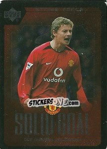 Sticker Ole Gunnar Solskjaer - Manchester United 2002-2003. Strike Force n. SG18 - Upper Deck