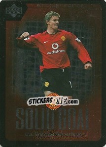 Sticker Ole Gunnar Solskjaer - Manchester United 2002-2003. Strike Force n. SG19 - Upper Deck