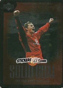 Sticker Ole Gunnar Solskjaer - Manchester United 2002-2003. Strike Force n. SG20 - Upper Deck