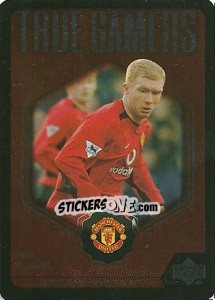 Sticker Paul Scholes - Manchester United 2002-2003. Strike Force n. TG2 - Upper Deck