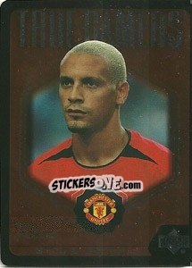 Sticker Rio Ferdinand - Manchester United 2002-2003. Strike Force n. TG6 - Upper Deck