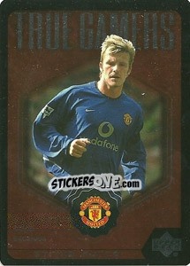 Sticker David Beckham - Manchester United 2002-2003. Strike Force n. TG7 - Upper Deck