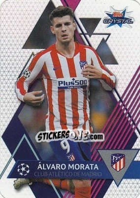 Sticker Alvaro Morata - UEFA Champions League 2019-2020. Crystal n. 10 - Topps