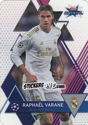 Sticker Raphael Varane - UEFA Champions League 2019-2020. Crystal n. 11 - Topps